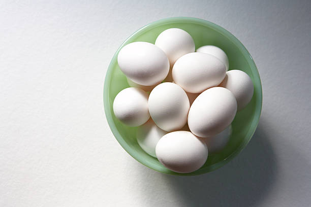 Bowl of Eggs stock photo