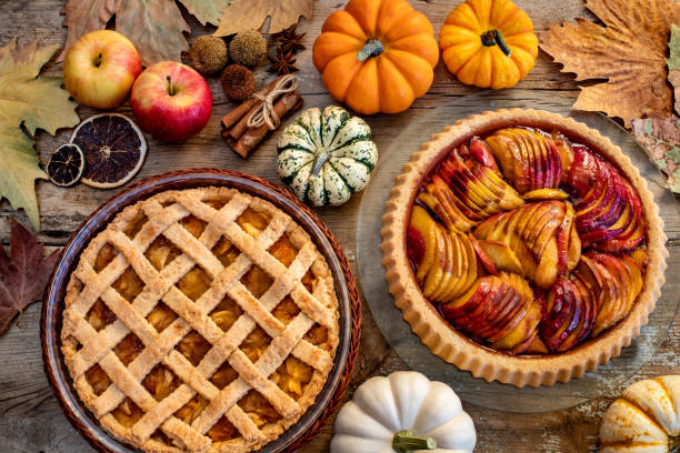 istock Top view of an autumn pie. 1343698991