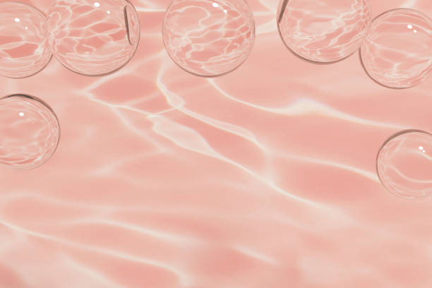 istock 3d render of glass bubbles frame in a coral swimming pool like setting 1343717798