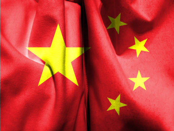 istock Close-up of  Chinese flag 1343729683