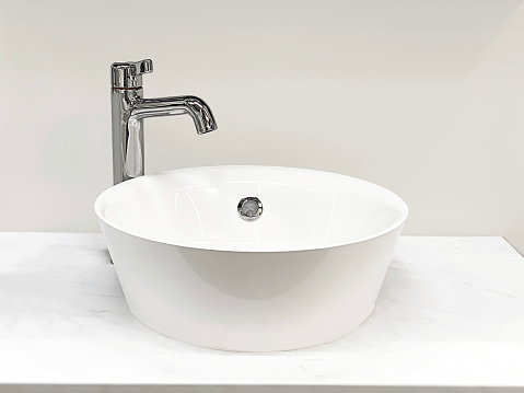Modern sink and faucet