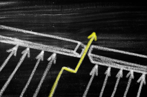 istock The right way,arrow concept on blackboard 1343746217