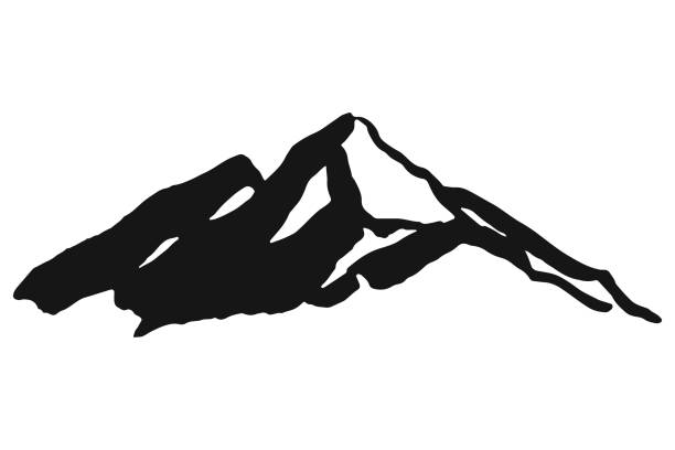 Black Mountain Sketch Stock Illustration - Download Image Now