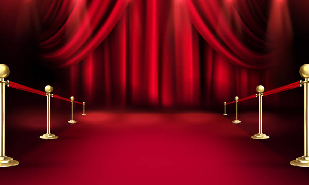 istock VIP Red carpet and golden barriers realistic 3d vector illustration 1343748242