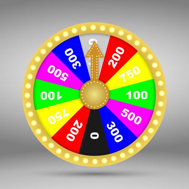 istock Colorful wheel of fortune or luck. Vector illustration. 1343761962