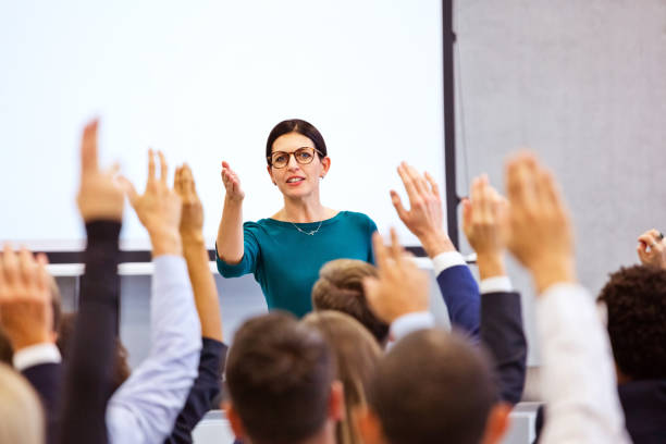 istock Business conference in the convention center 1343770803