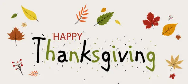 Vector illustration of Happy Thanksgiving Day