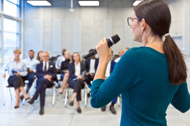 istock Business conference in the convention center 1343771097