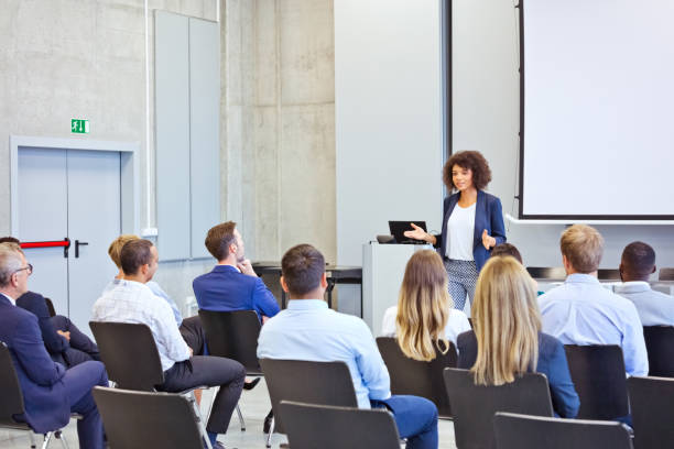 istock Business conference in the convention center 1343772497
