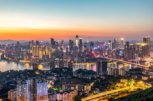 Panorama of Chongqing Yangtze River