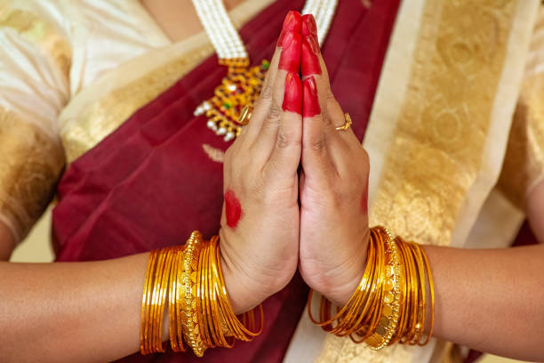 istock Indian woman classical dancer demonstrates Bharatanatyam mudra 1343782606