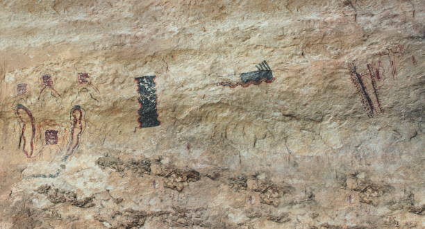 istock Black Cave Pictographs 1343789753