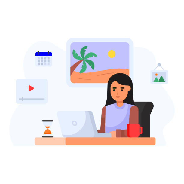 190+ Virtual Work Space Illustrations, Royalty-Free Vector Graphics ...