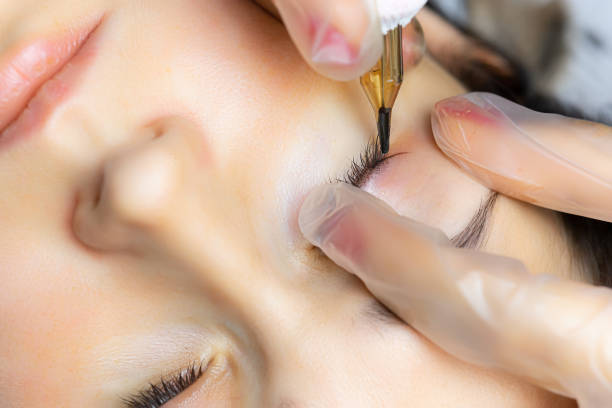 istock permanent makeup of eyelashes tattooing 1343797283
