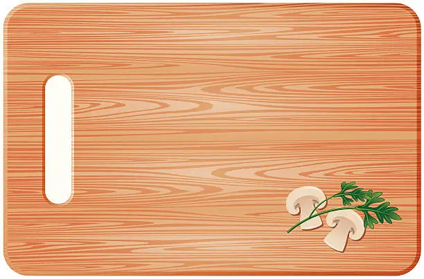 Vector illustration of chopping board