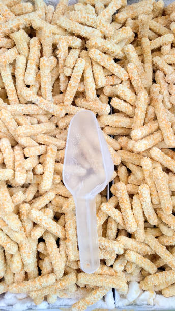 istock Bulk frozen nuggets in supermarkets 1343808507