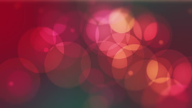 Christmas celebration circles abstract round shapes with blurred glowing background. Motion video animation geometric round shapes as festive templat