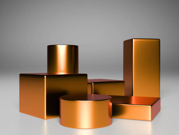 istock Background studio vector 3d gold rendering with podium and minimal scene, abstract background 1343818836