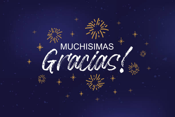 istock Hand sketched Muchisimas Gracias text as logotype, badge and icon. Gracias postcard, invitation, poster, banner template. Gracias lettering typography. Gracias card 1343819484