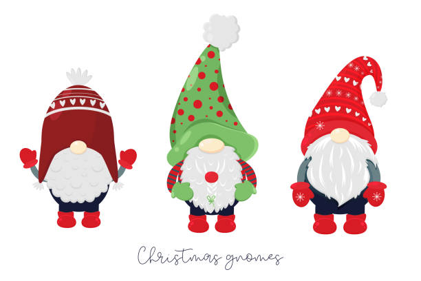 Christmas set with Scandinavian gnomes. Illustrations of Nordic folklore creature Nisse, Tomte. Christmas Gnome Collection. Hand drawn New Year dwarfs. Cartoon Kids Characters Christmas set with Scandinavian gnomes. Illustrations of Nordic folklore creature Nisse, Tomte. Christmas Gnome Collection. Hand drawn New Year dwarfs. Cartoon Kids Characters. Gnome stock illustrations