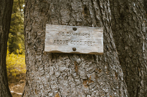 istock No Campfires Above 4000 Feet Sign 1343838985