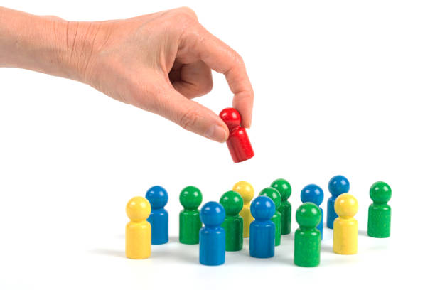 istock Game characters concepts - Hand puts a striking figure in a position 1343842463