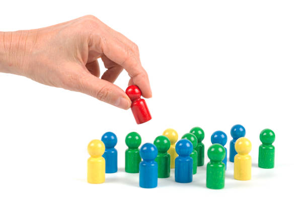 istock Game characters concepts - Hand puts a striking figure in a position 1343842494