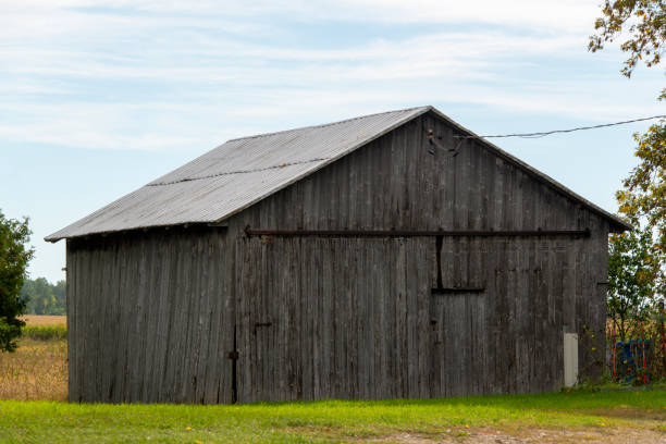 istock Old barn in agriculture region 1343844160