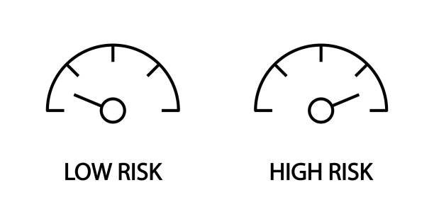 低、高リスクアイコン - arrow sign点のイラスト素材／クリップアート素材／マンガ素材／アイコン素材
