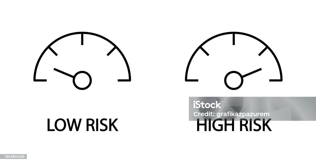 Low High Risk Icon Stock Illustration - Download Image Now - Risk, Icon