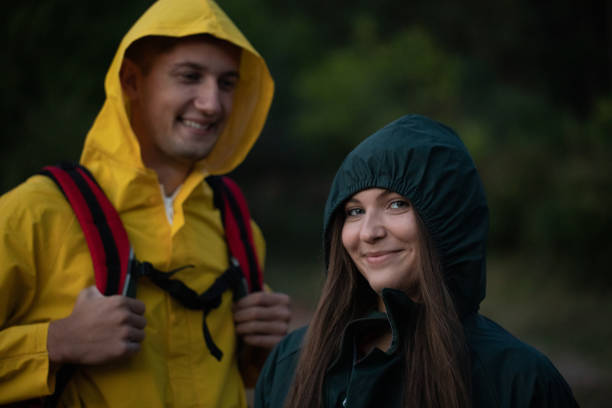 istock Two hikers cought out on the rain 1343849754