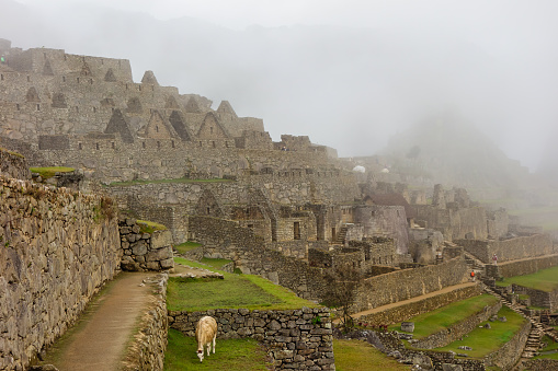 Cusco, Peru: the Ancient inca town of Machu Picchu.