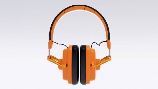 istock orange wireless headphones isolated on white background 1343851101