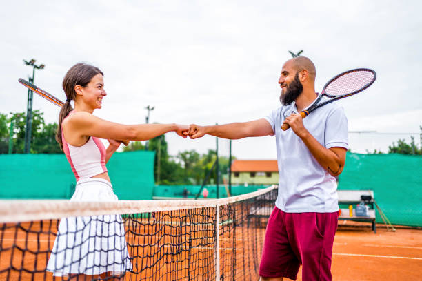istock Greeting after tennis match 1343851719