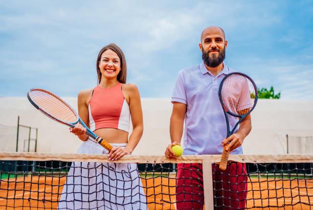 istock Cheerful tennis players 1343851902