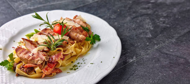istock nicely decorated food on a plate 1343857046