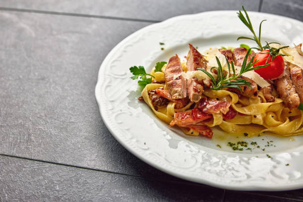 istock nicely decorated food on a plate 1343857137