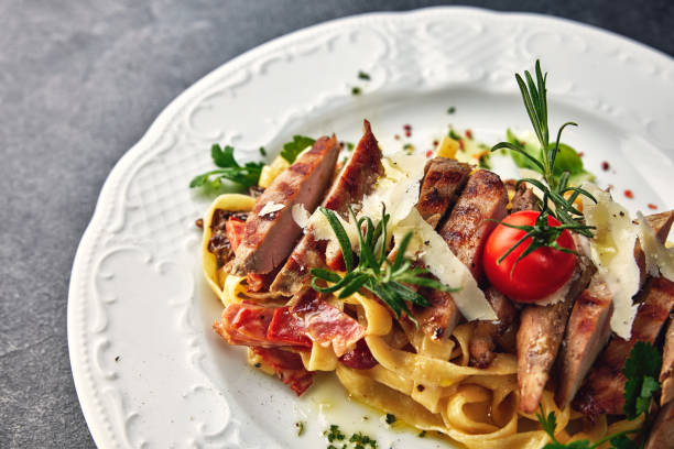 istock nicely decorated food on a plate 1343857274