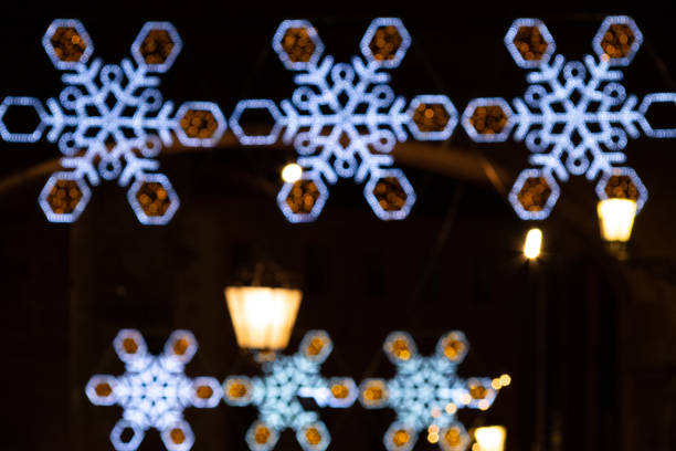 Bokeh of christmas lights.