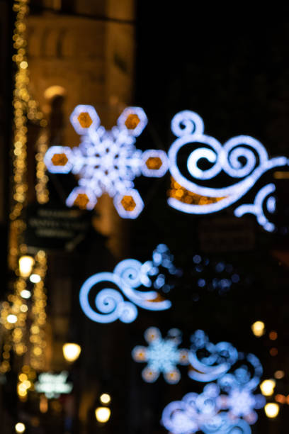 istock Bokeh of christmas lights. 1343857632