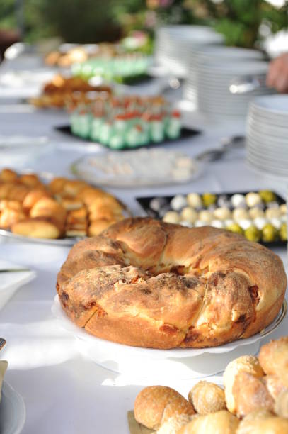istock Buffet of a wedding reception.
Table with many dishes and dishes as an appetizer 1343859179
