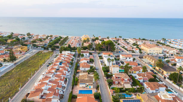 istock terraced houses  in row at denia, Spain 1343861313