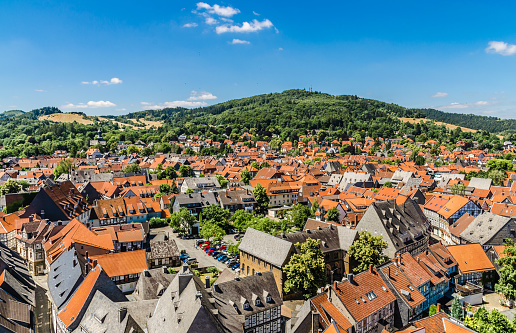 Panoramic view of the old town of Goslar