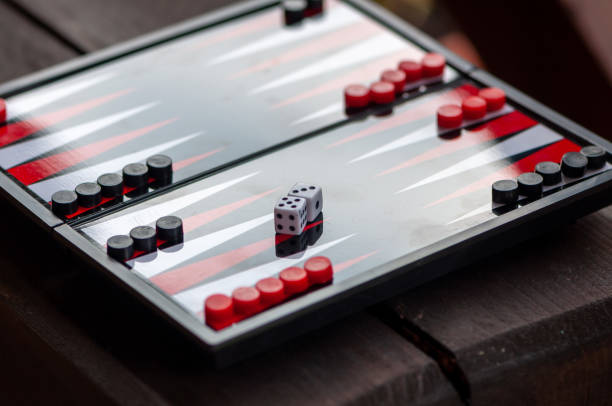 istock Close-up of a backgammon table 1343880275