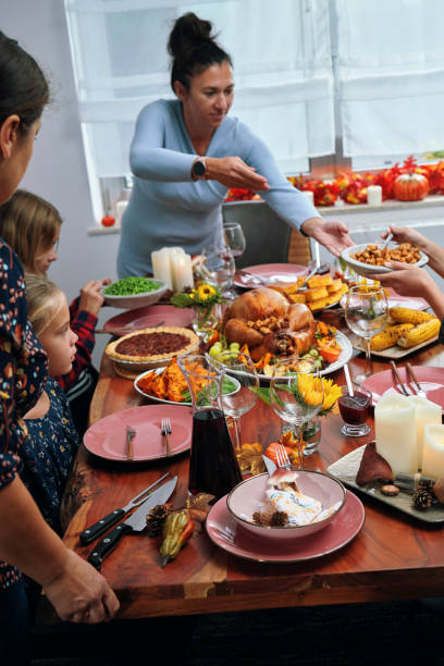 istock Stuffed Turkey for Thanksgiving Holidays with Pumpkin, Peas, Pecan Pie and Other Ingredient 1343882607