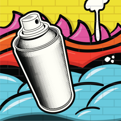 Spray Can and Grafitti