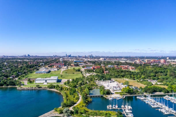istock Aerial Colonel Samuel Smith Park and Toronto Cityview, Etobicoke, Canada 1343886112
