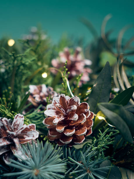 istock Traditional green christmas decoration. 1343887851