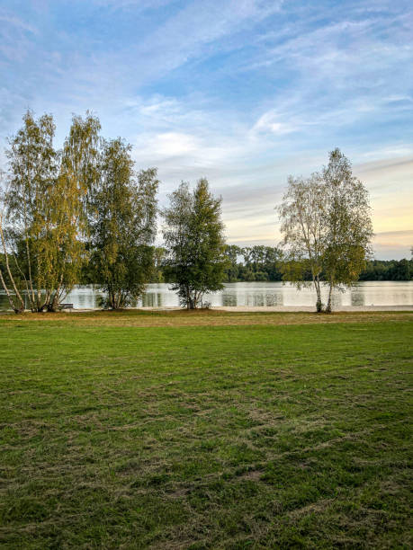 istock Lake in Germany with some trees in the foreground. 1343888740