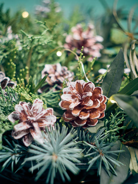 istock Traditional green christmas decoration. 1343889163
